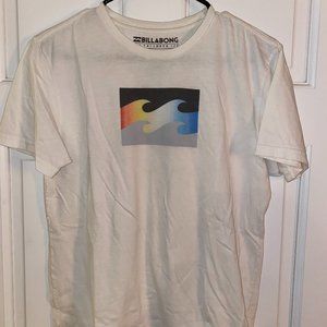 Billabong White T-Shirt. Youth Boys Large.